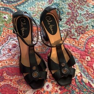 Cole Haan t strap black heels little to no wear 7.5